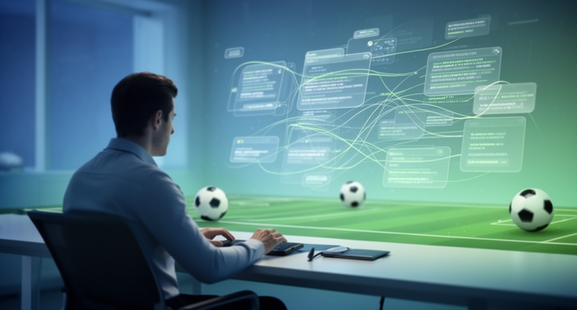 Abstract network of UK bookmakers, showing complex interconnections and data flow challenges.