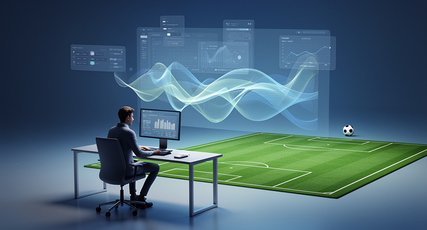 clean, structured API response on a screen, data flowing smoothly into a database