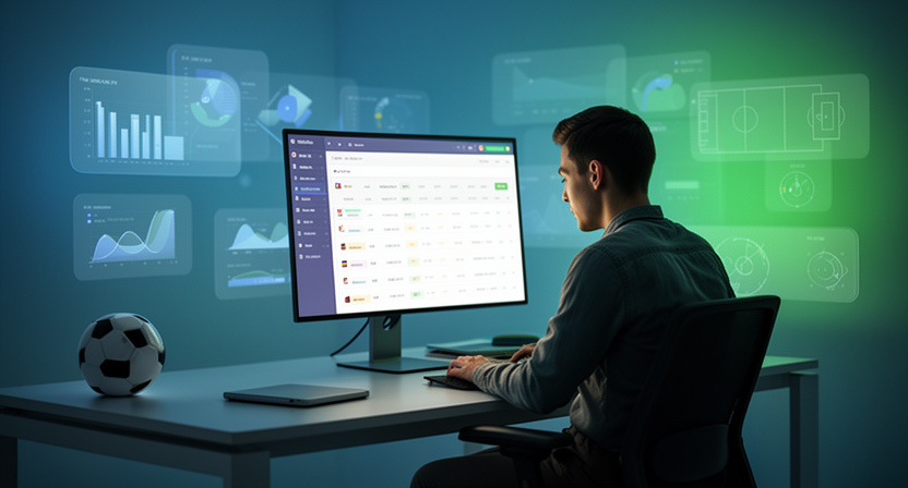 developer working on a dashboard, charts and data visualisations