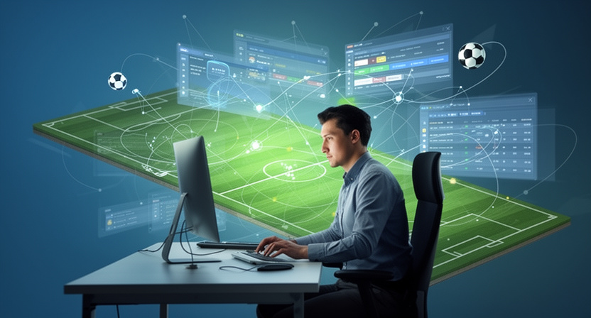 network connections illustrating data flow for card betting odds