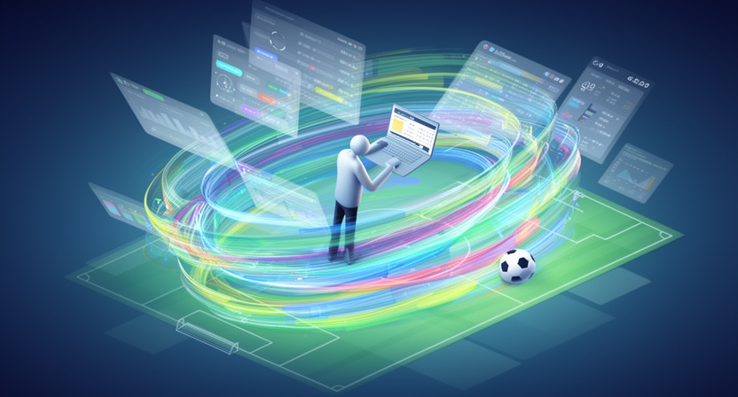 A tangled web of data flows, illustrating the complexity and fragility of scraping multiple sources.