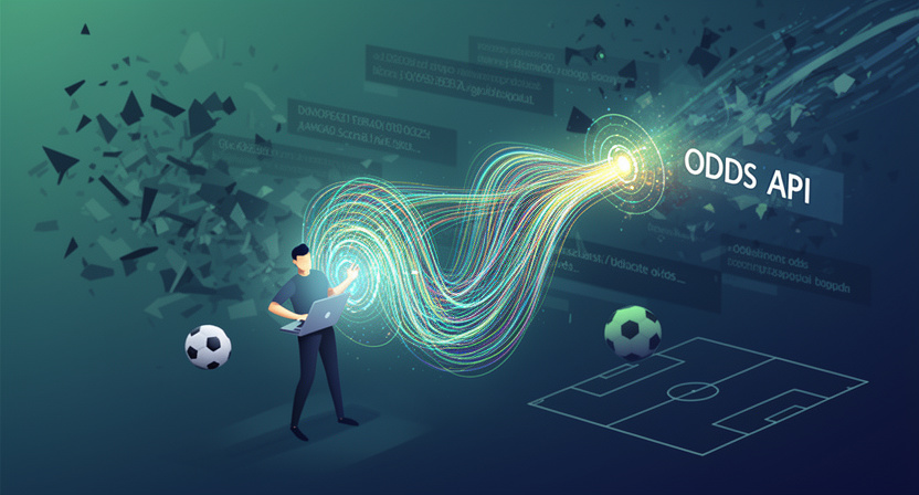 Clean, structured data flowing smoothly into a developer's application, contrasting with the chaotic scraping image.