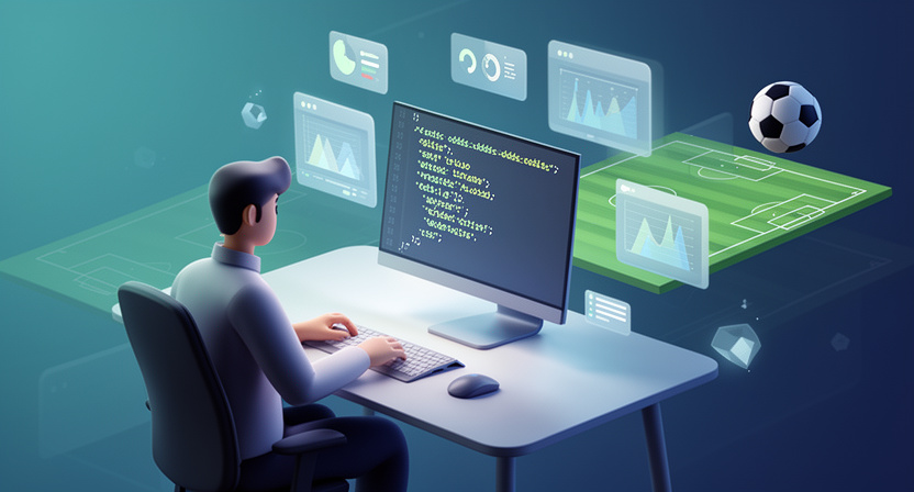 developer's screen showing a Python script and JSON output, illustrating polling for data