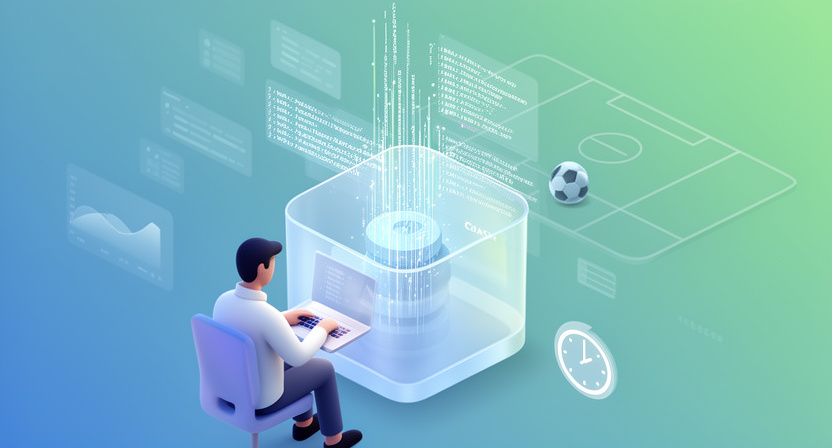 conceptual image of data flowing into a cache, with a clock icon indicating expiration