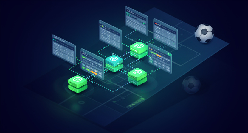 a stylized representation of a distributed caching system with multiple nodes and data replication
